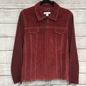 Vtg Women's Layering Coldwater Creek Full  Jacket Rustic Size 16 Retro Y2K